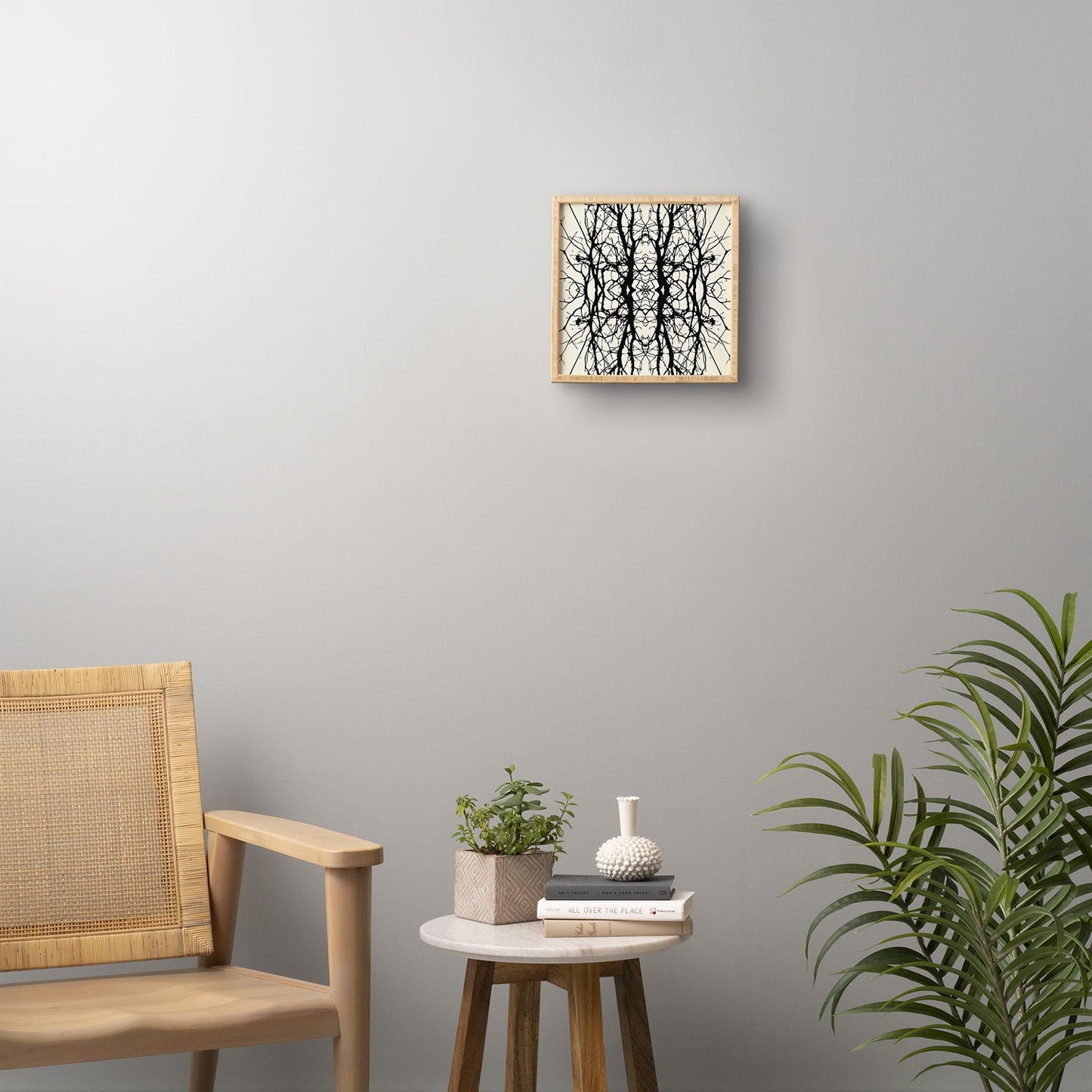 Holli Zollinger Tree Silhouette Black Framed Wall Art