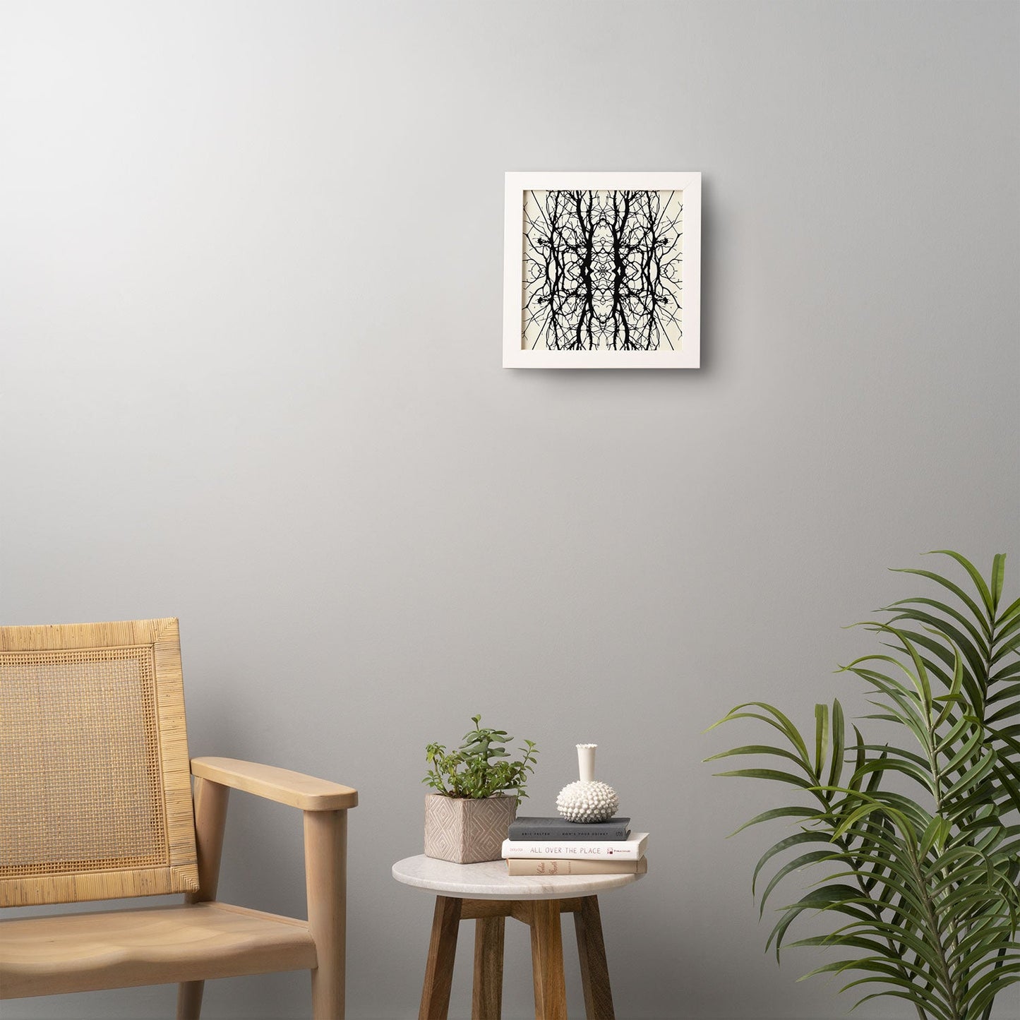 Holli Zollinger Tree Silhouette Black Framed Wall Art