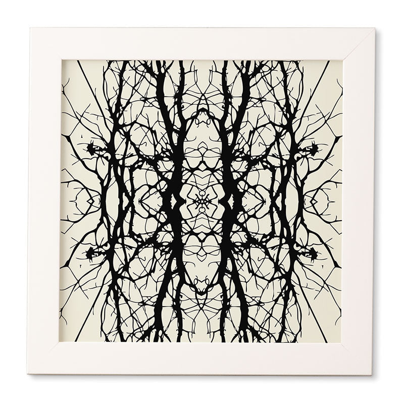 Holli Zollinger Tree Silhouette Black Framed Wall Art