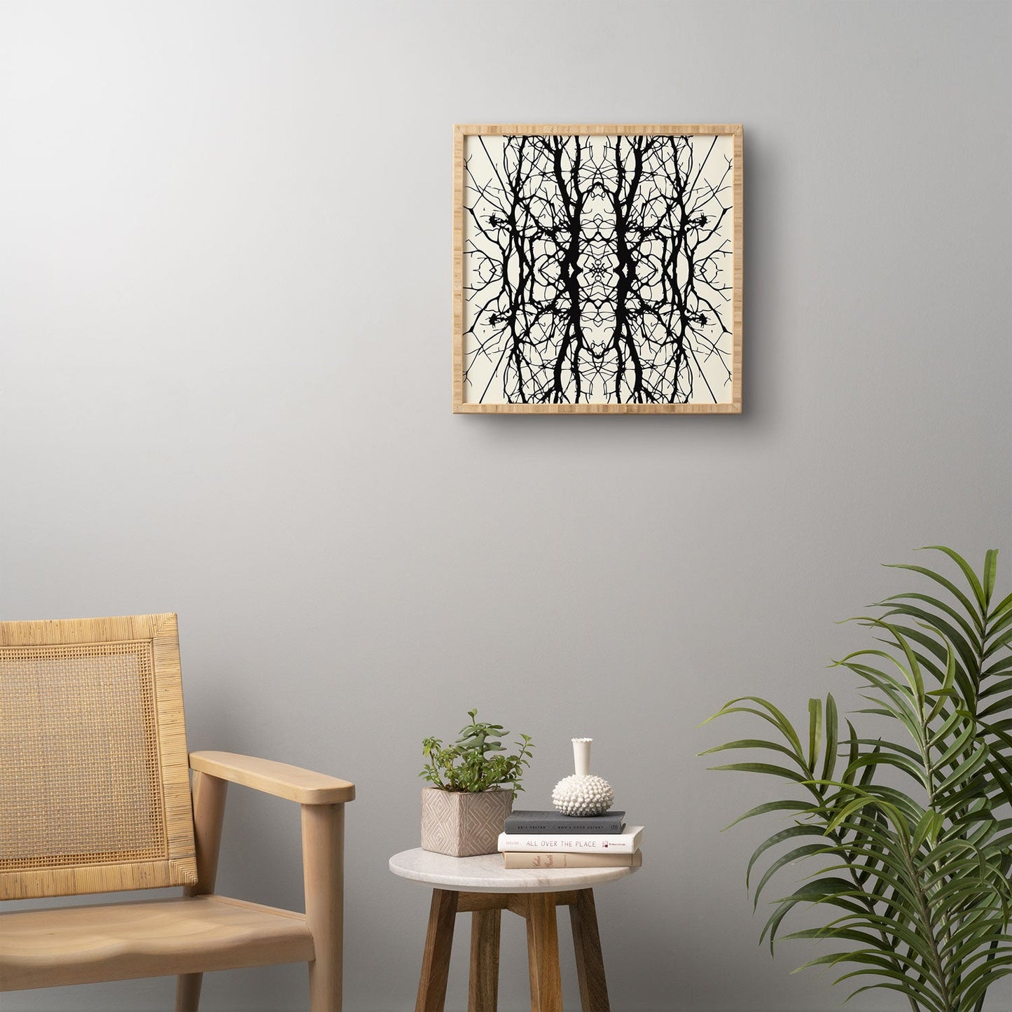 Holli Zollinger Tree Silhouette Black Framed Wall Art