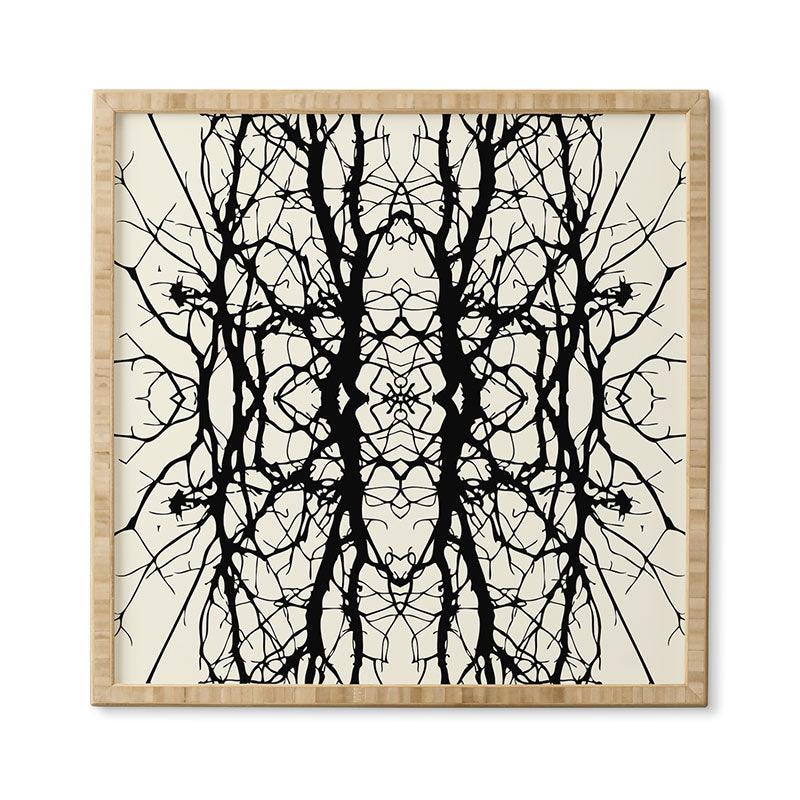 Holli Zollinger Tree Silhouette Black Framed Wall Art