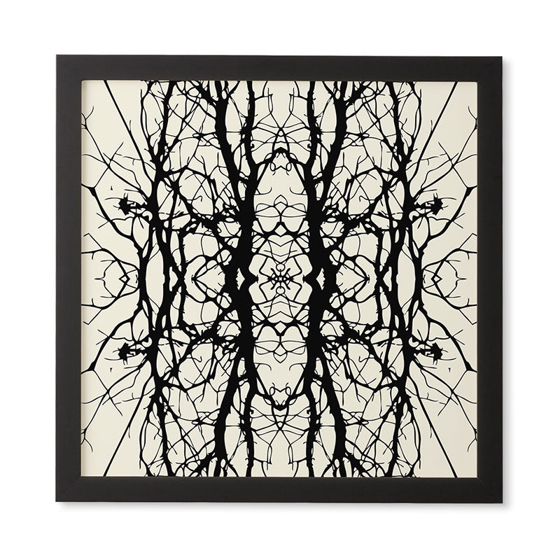 Holli Zollinger Tree Silhouette Black Framed Wall Art