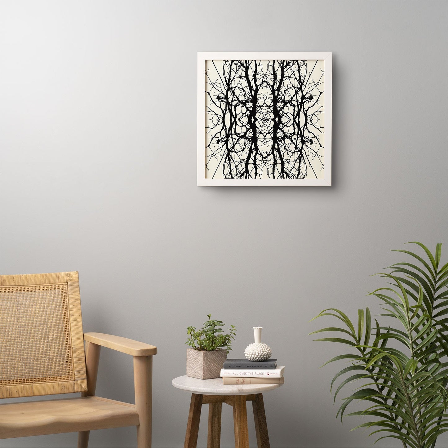 Holli Zollinger Tree Silhouette Black Framed Wall Art