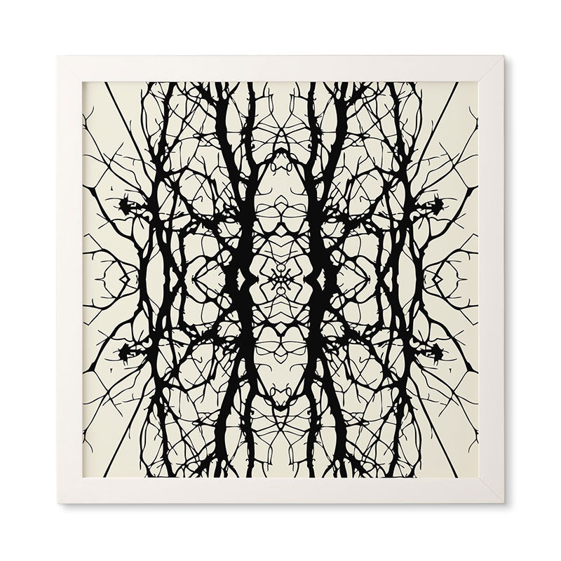 Holli Zollinger Tree Silhouette Black Framed Wall Art