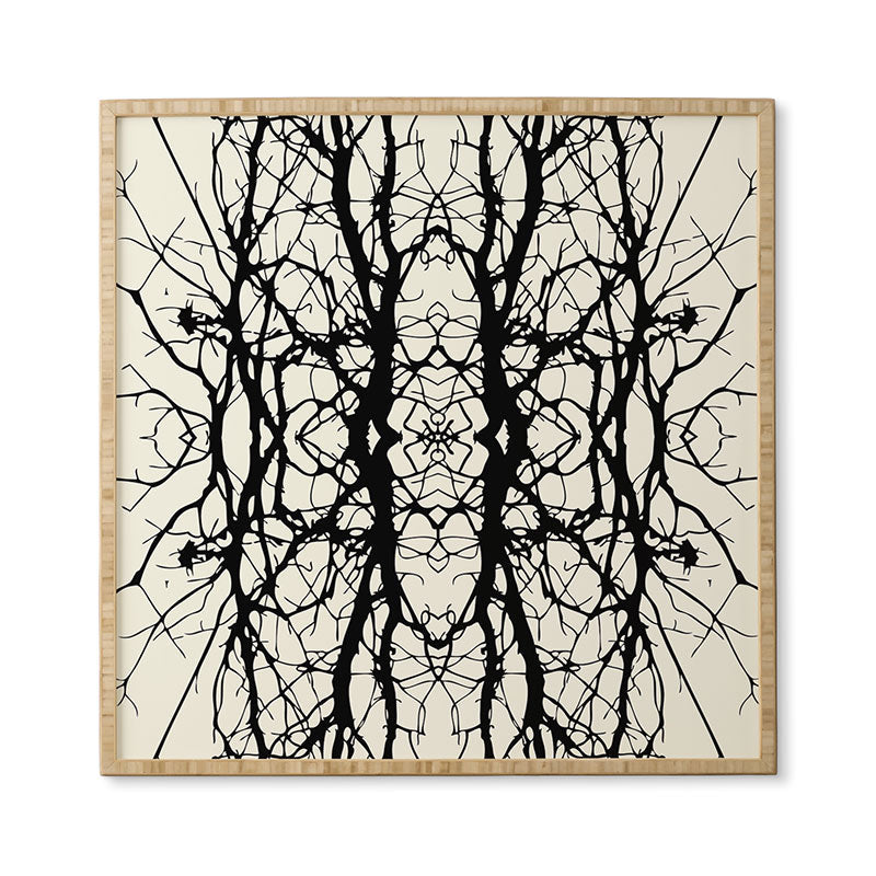Holli Zollinger Tree Silhouette Black Framed Wall Art
