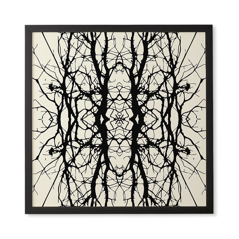 Holli Zollinger Tree Silhouette Black Framed Wall Art