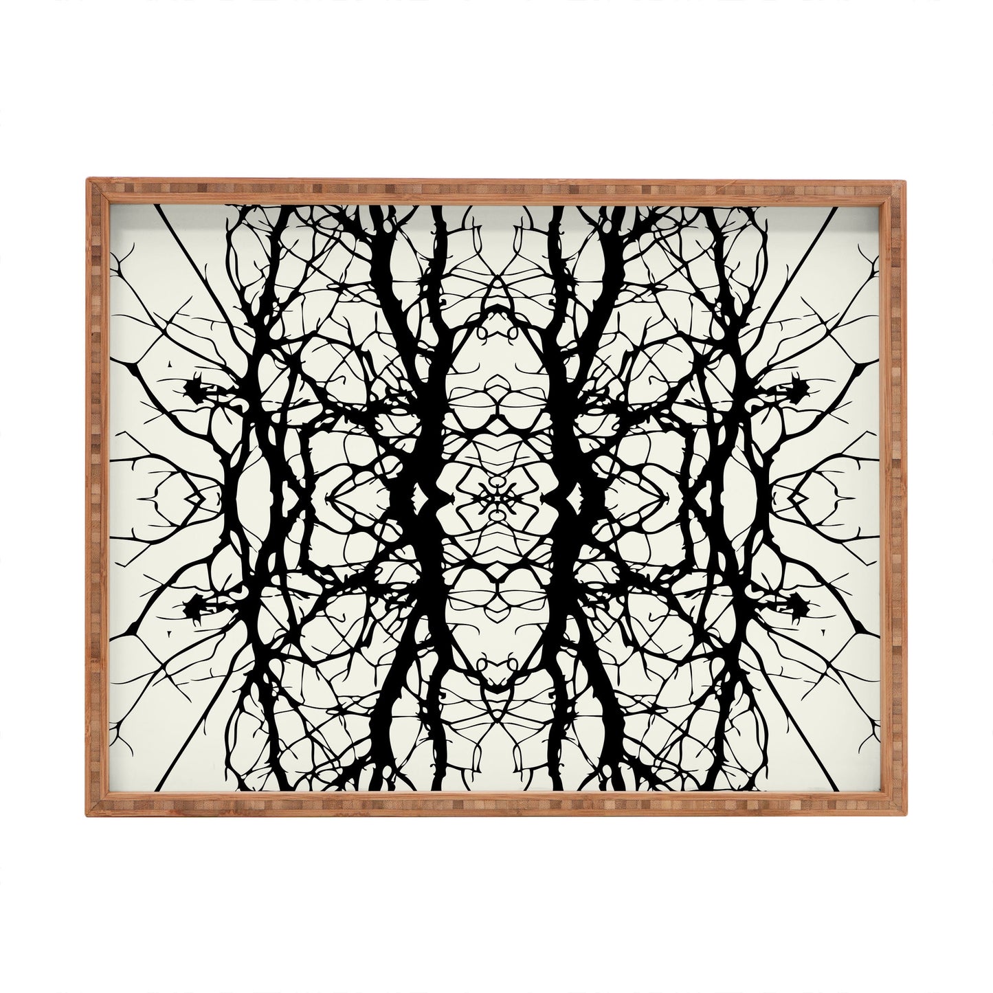 Holli Zollinger Tree Silhouette Black Rectangular Tray