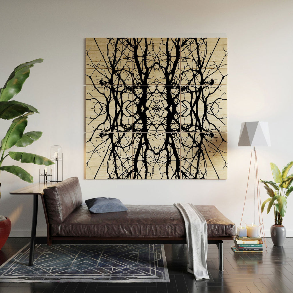 Holli Zollinger Tree Silhouette Black Wood Wall Mural