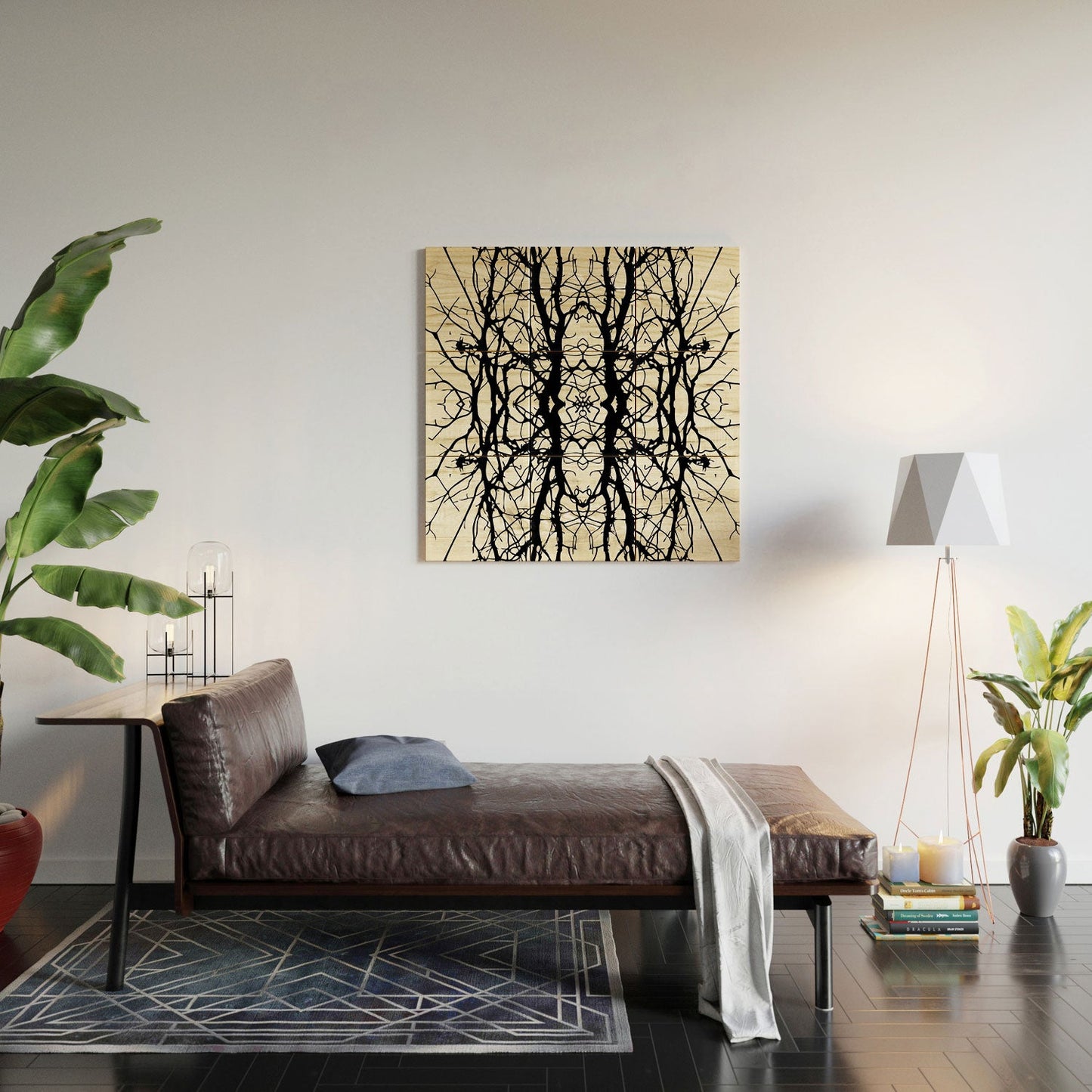 Holli Zollinger Tree Silhouette Black Wood Wall Mural