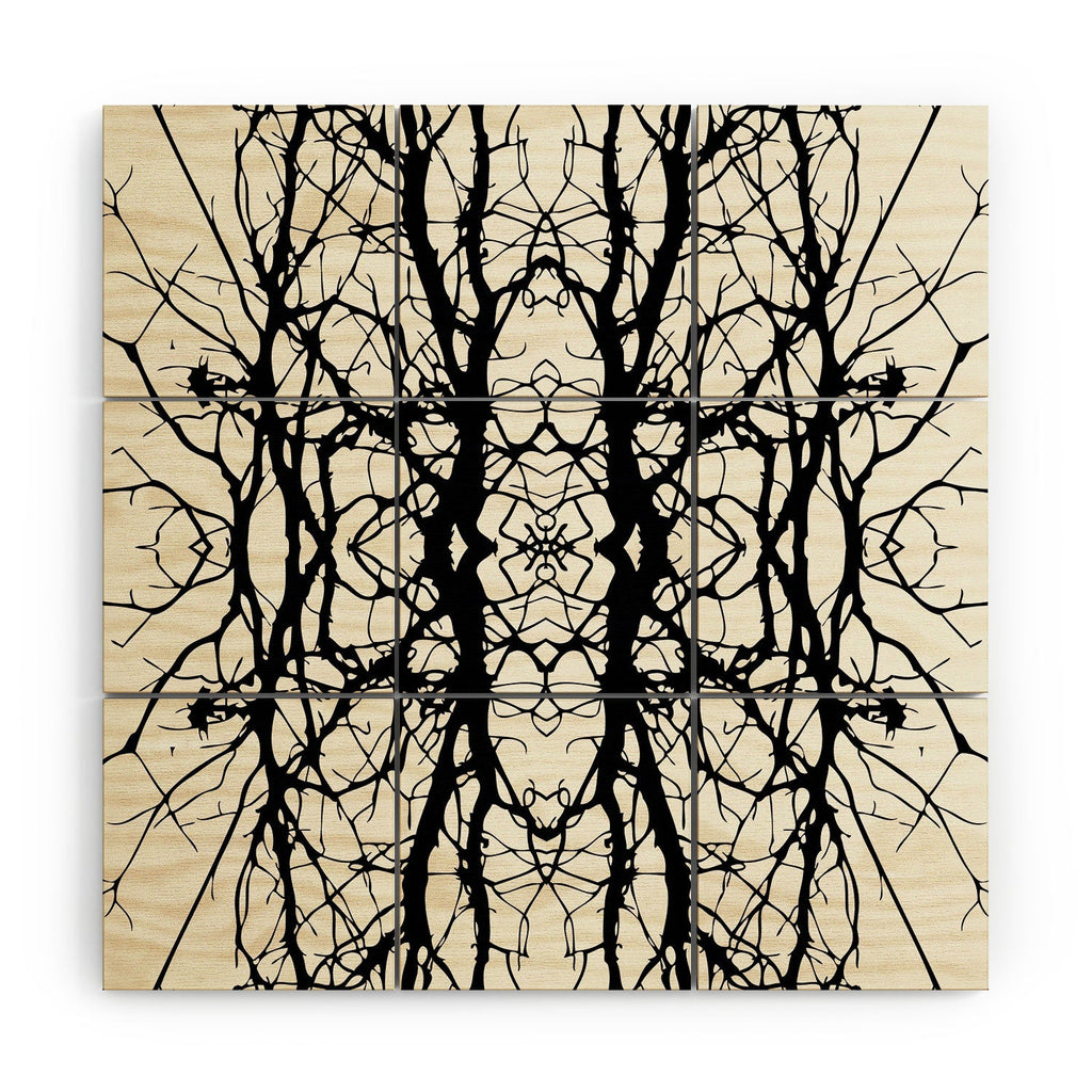 Holli Zollinger Tree Silhouette Black Wood Wall Mural