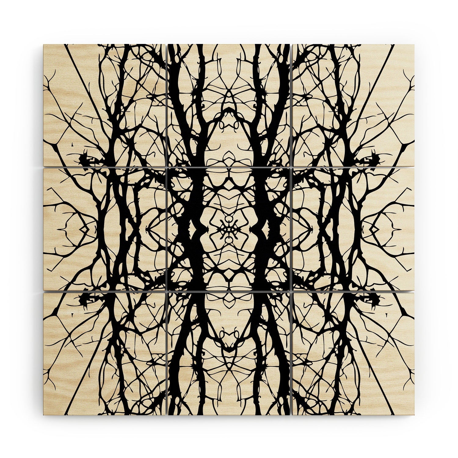 Holli Zollinger Tree Silhouette Black Wood Wall Mural