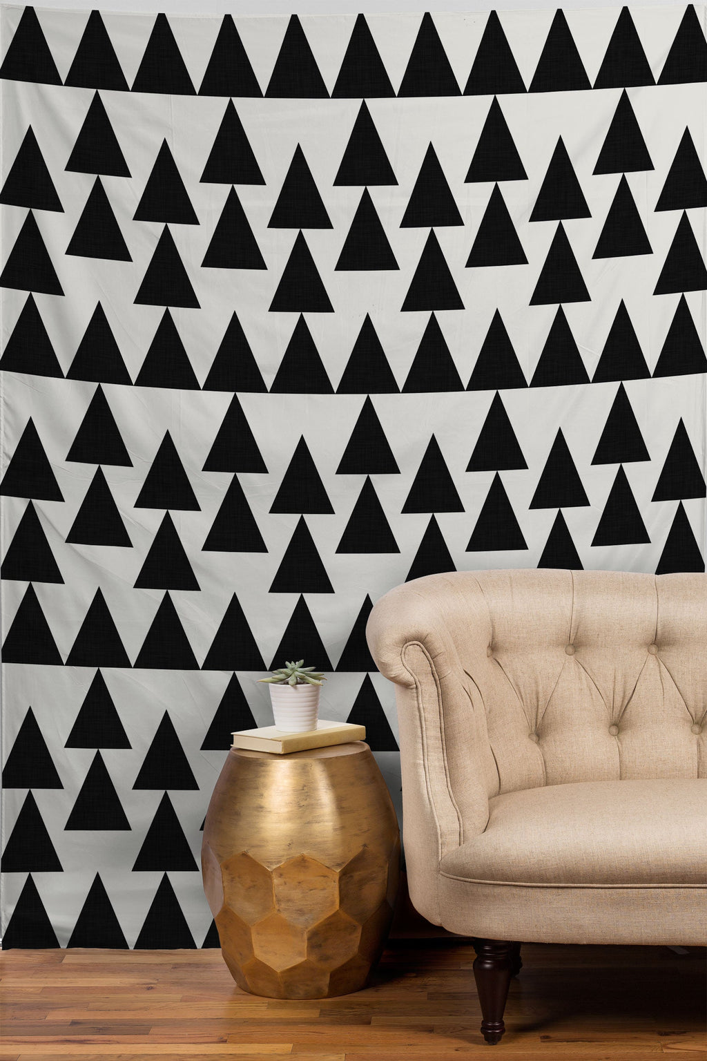 Holli Zollinger Triangles Black Tapestry