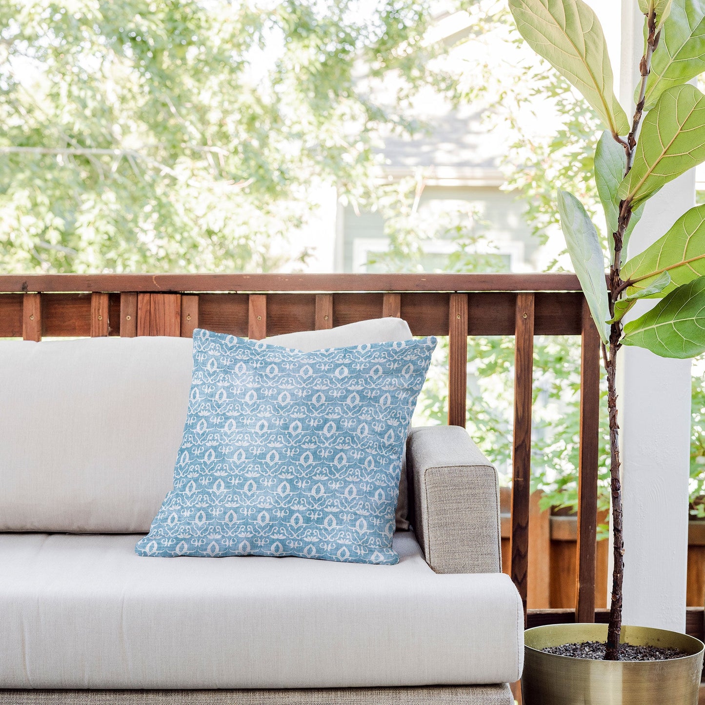Holli Zollinger Widden Indigo Outdoor Throw Pillow