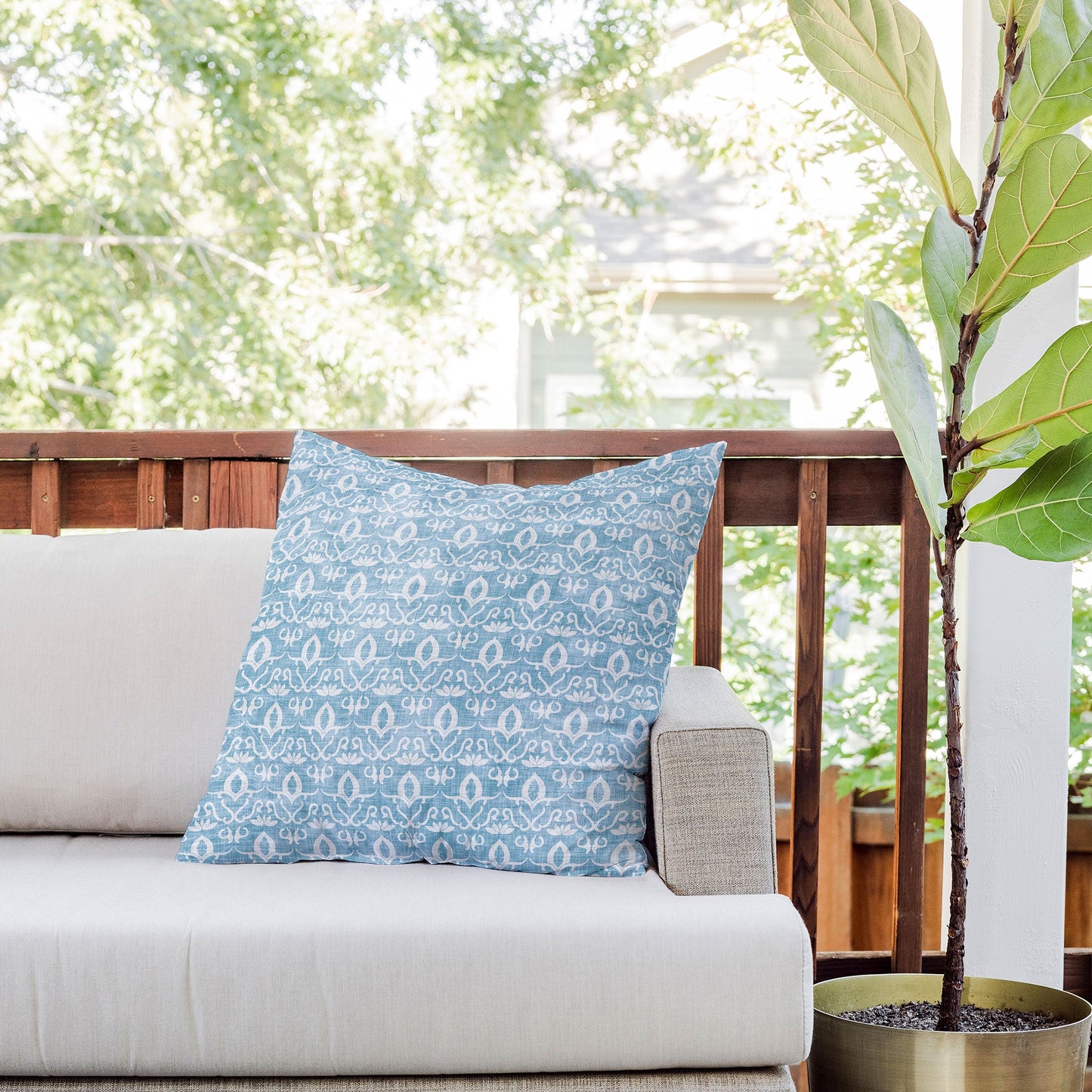 Holli Zollinger Widden Indigo Outdoor Throw Pillow