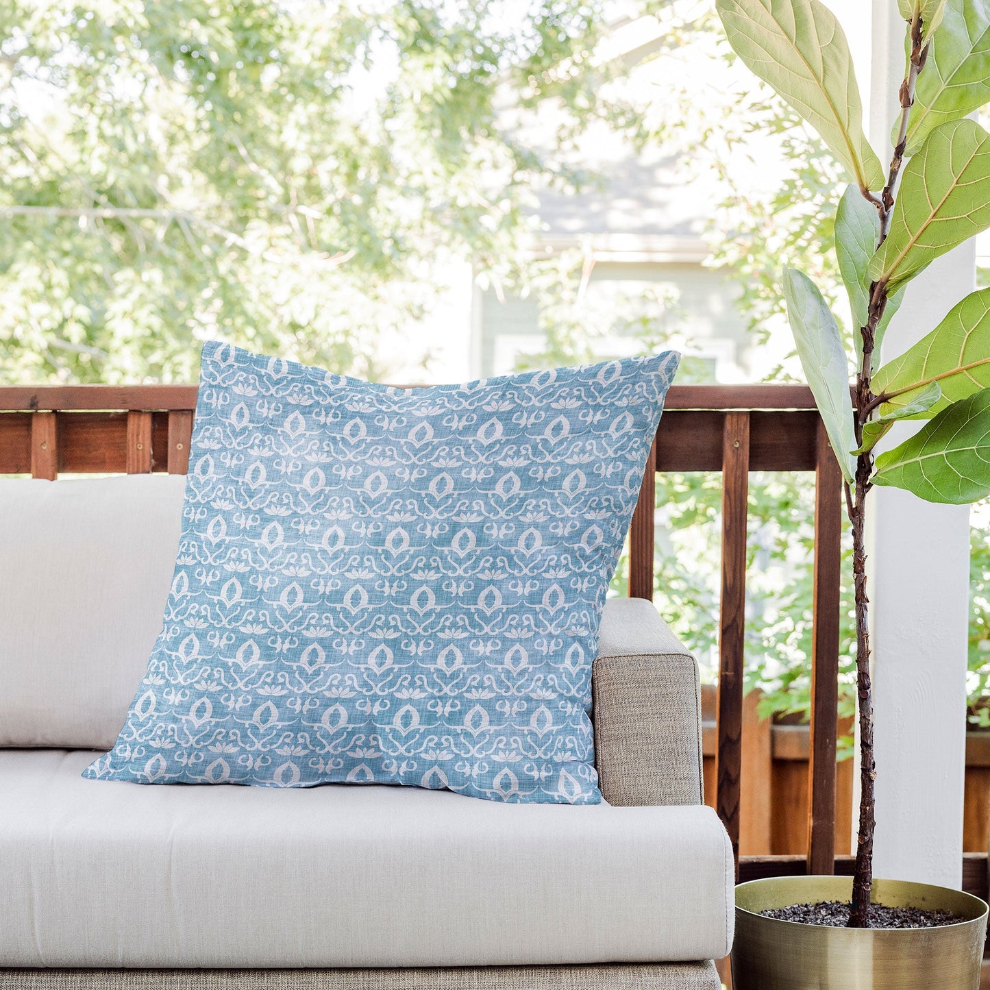 Holli Zollinger Widden Indigo Outdoor Throw Pillow