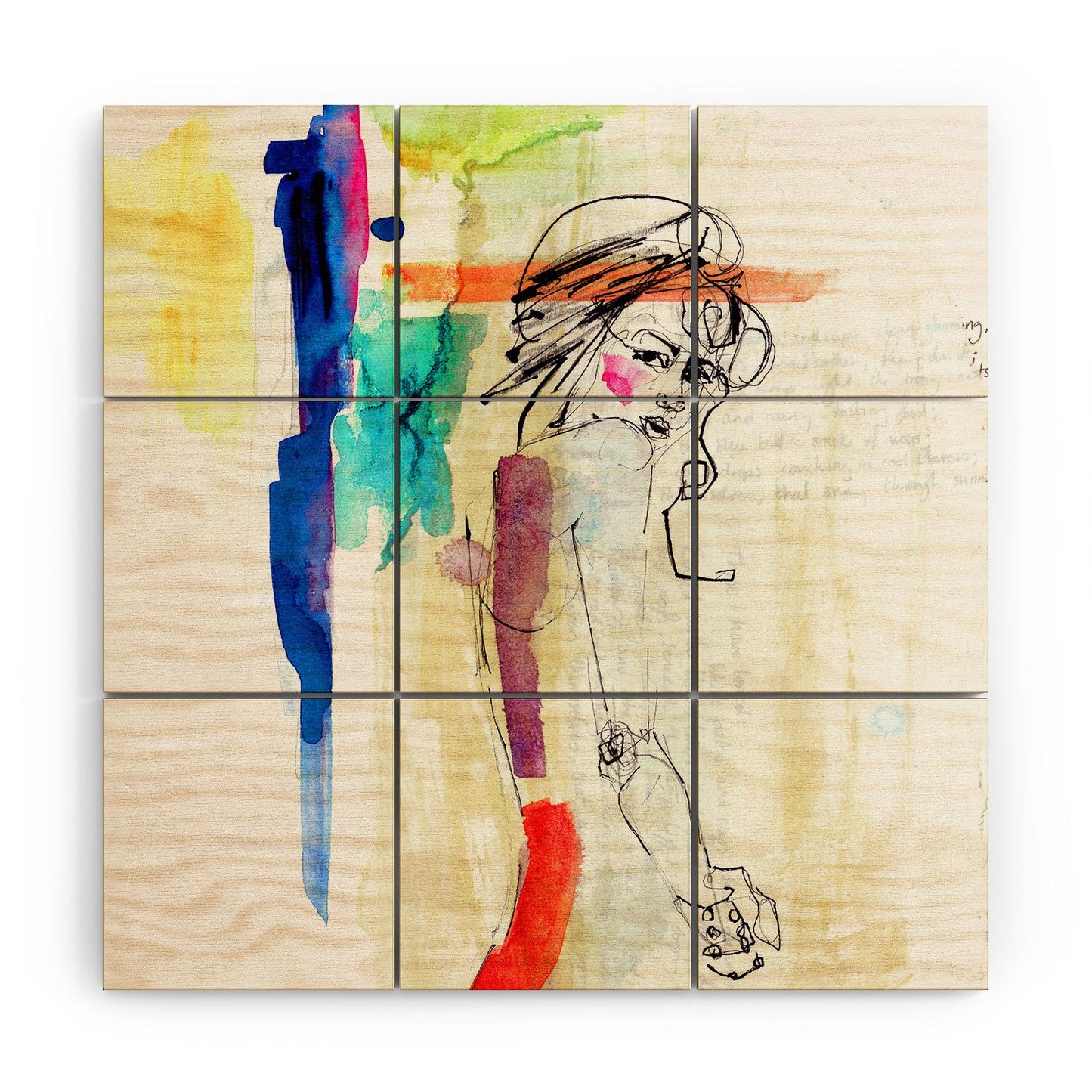 Holly Sharpe Rainbow Wood Wall Mural