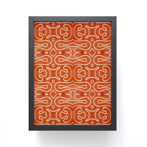 Mirimo Venexiana Burnt Orange Framed Mini Art Print