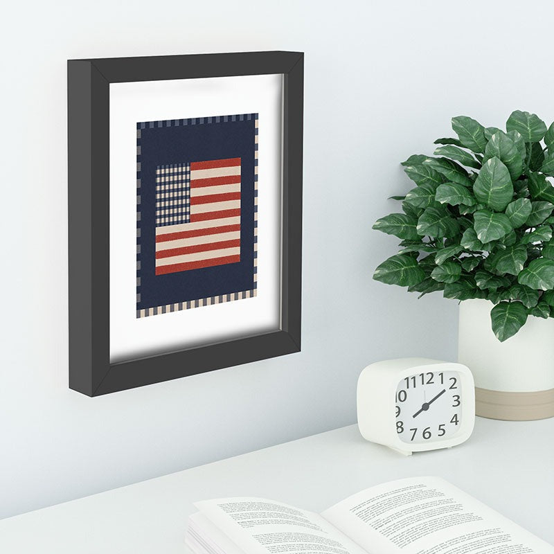 DENY Designs Gingham Flag Recessed Framing Rectangle