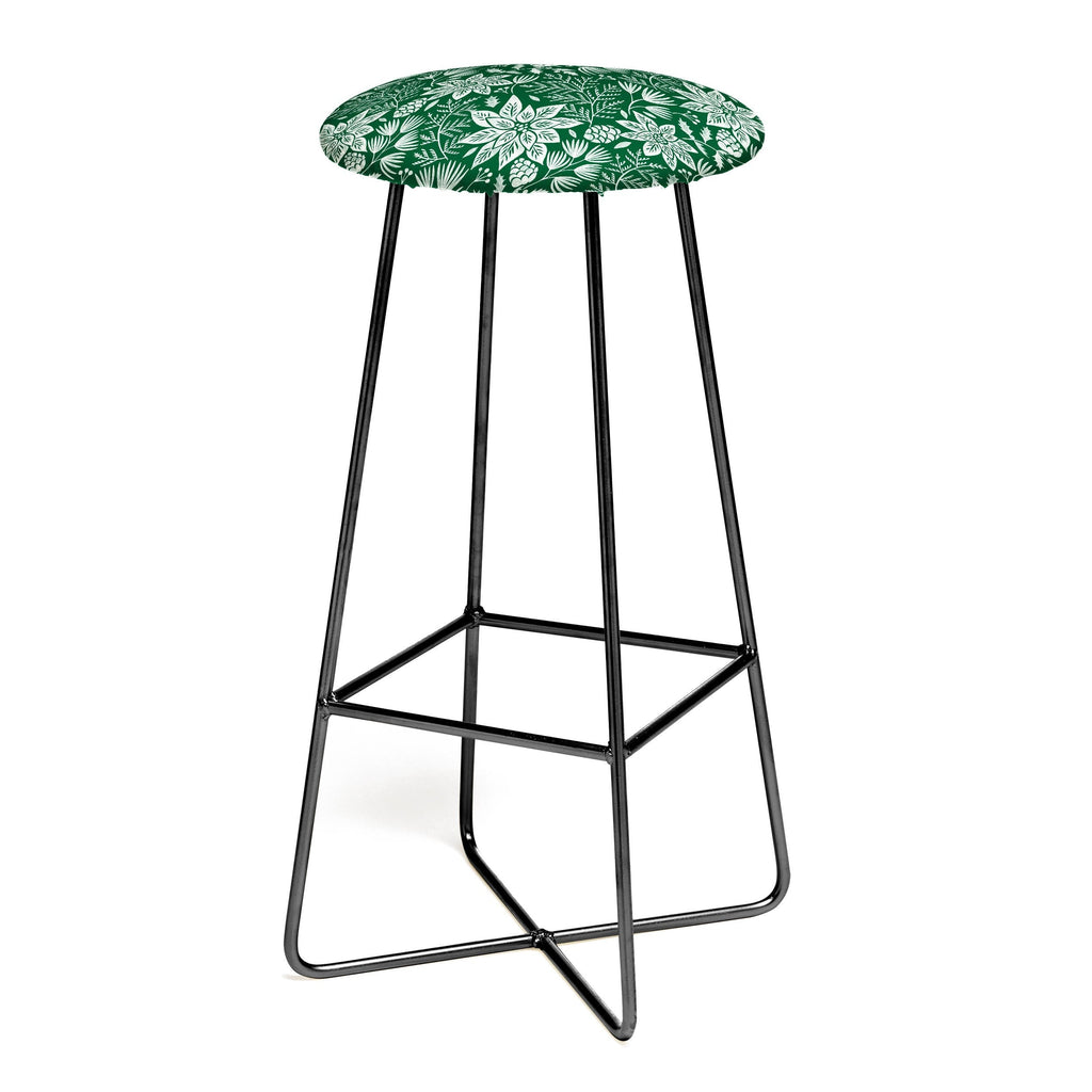 Pimlada Phuapradit Christmas Poinsettia Bar Stool