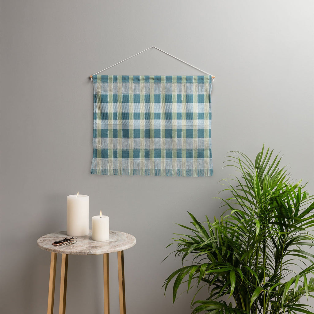 Marta Barragan Camarasa Country Style Checks Wall Hanging Landscape