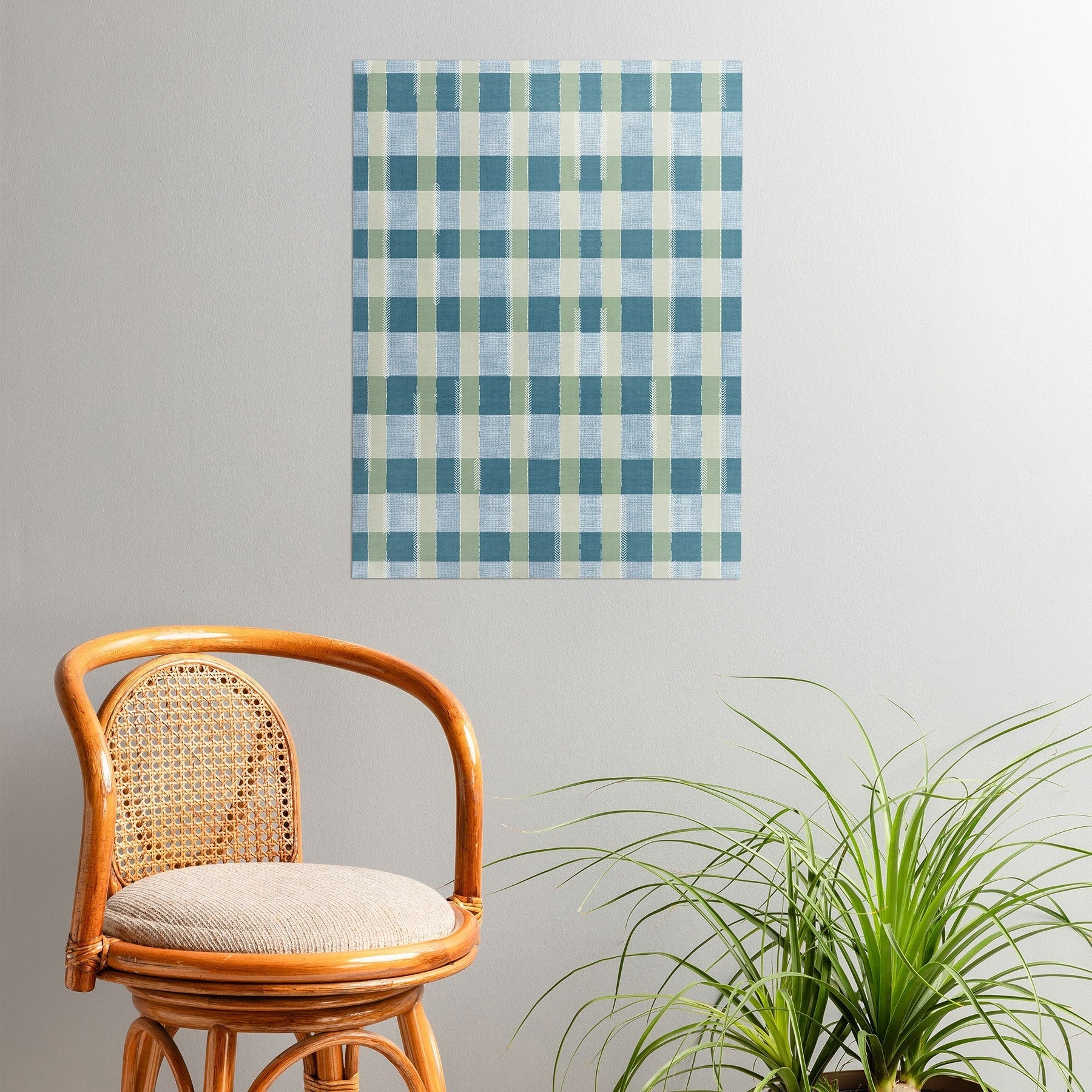 Marta Barragan Camarasa Country Style Checks Poster