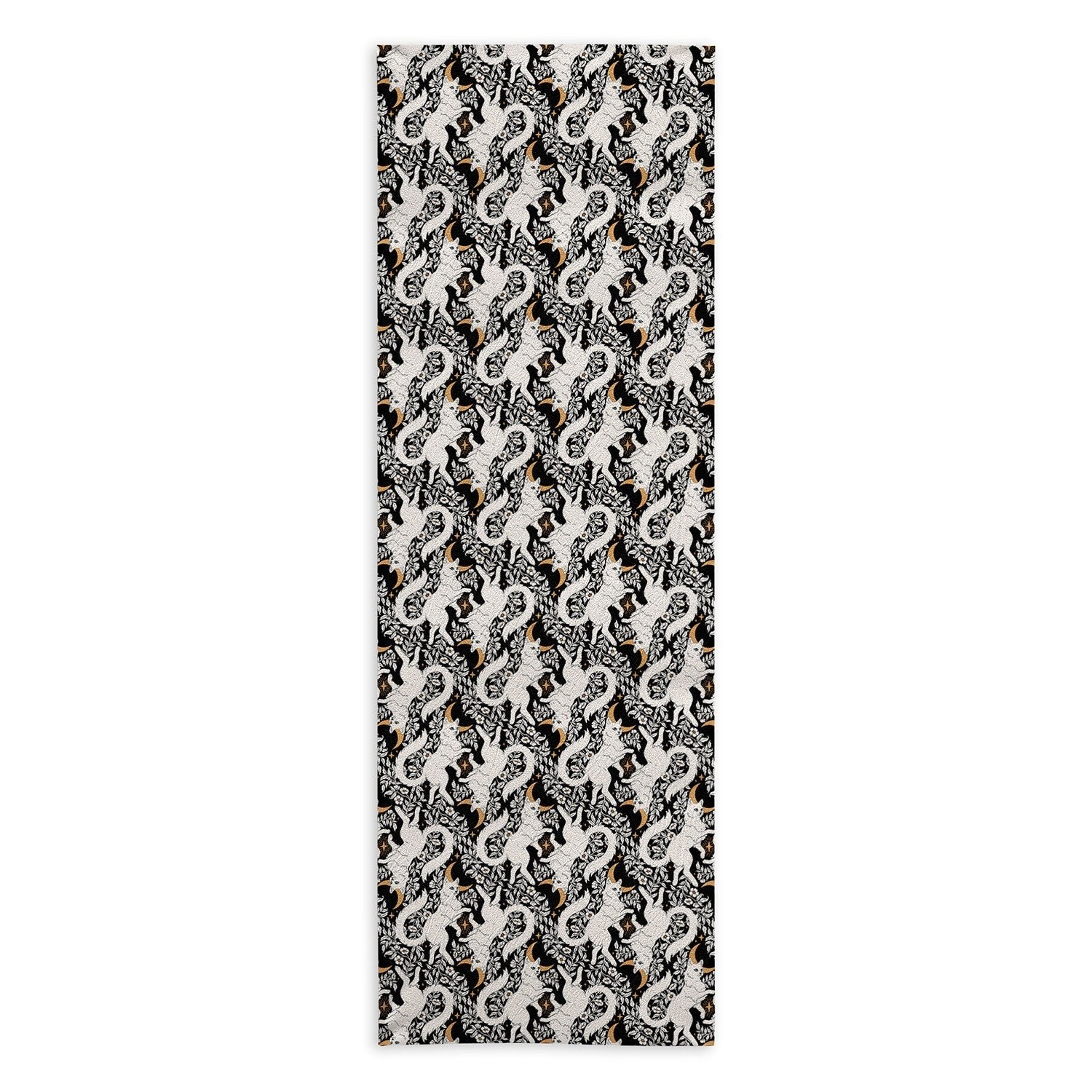 Avenie Celestial Cats Gold Yoga Towel