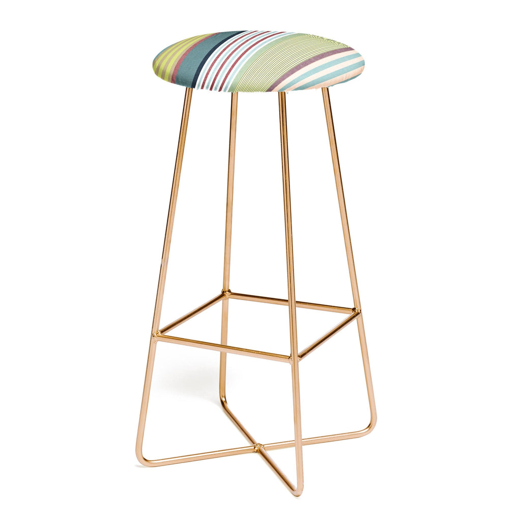 Marta Barragan Camarasa Colorful Stripe Delight Bar Stool