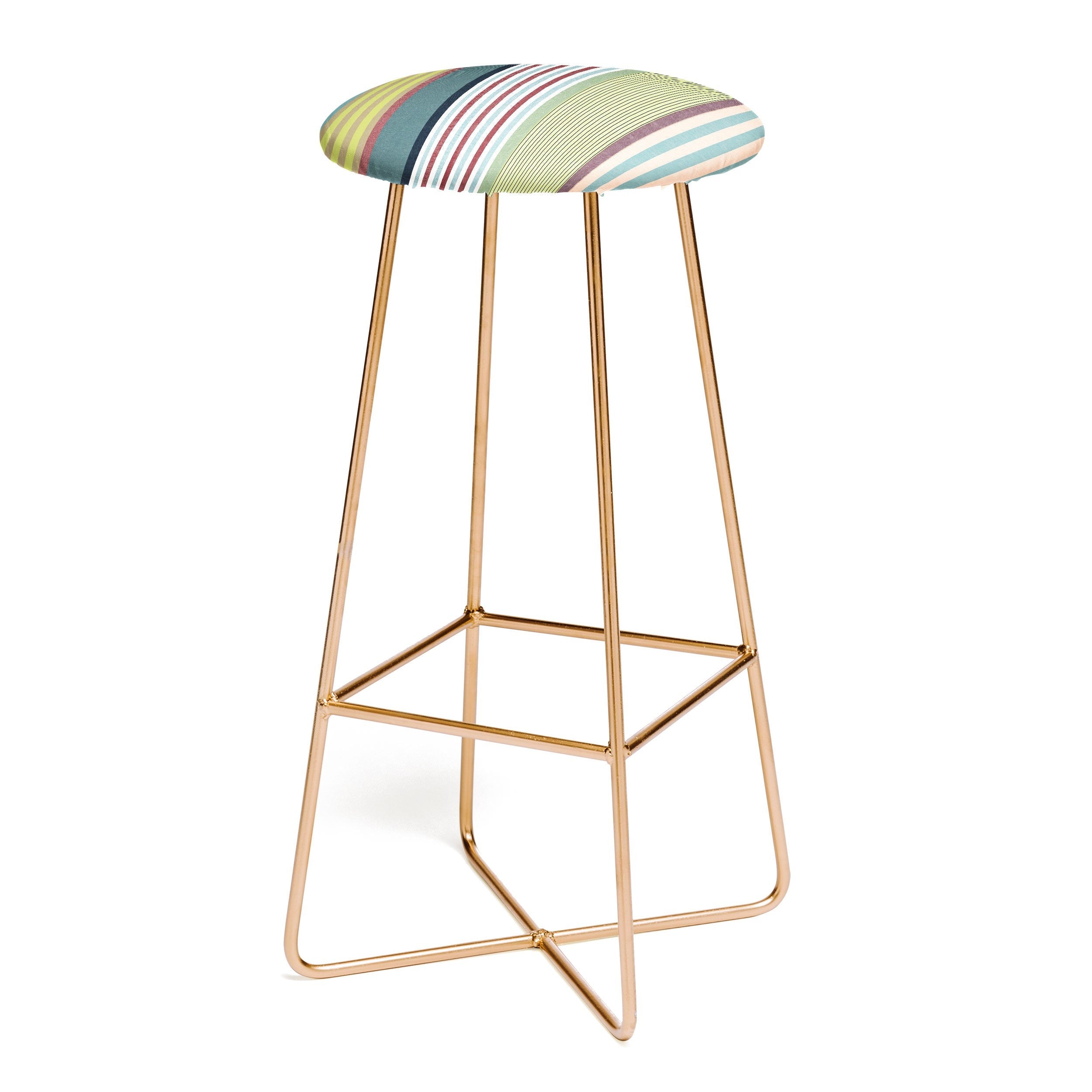 Marta Barragan Camarasa Colorful Stripe Delight Bar Stool