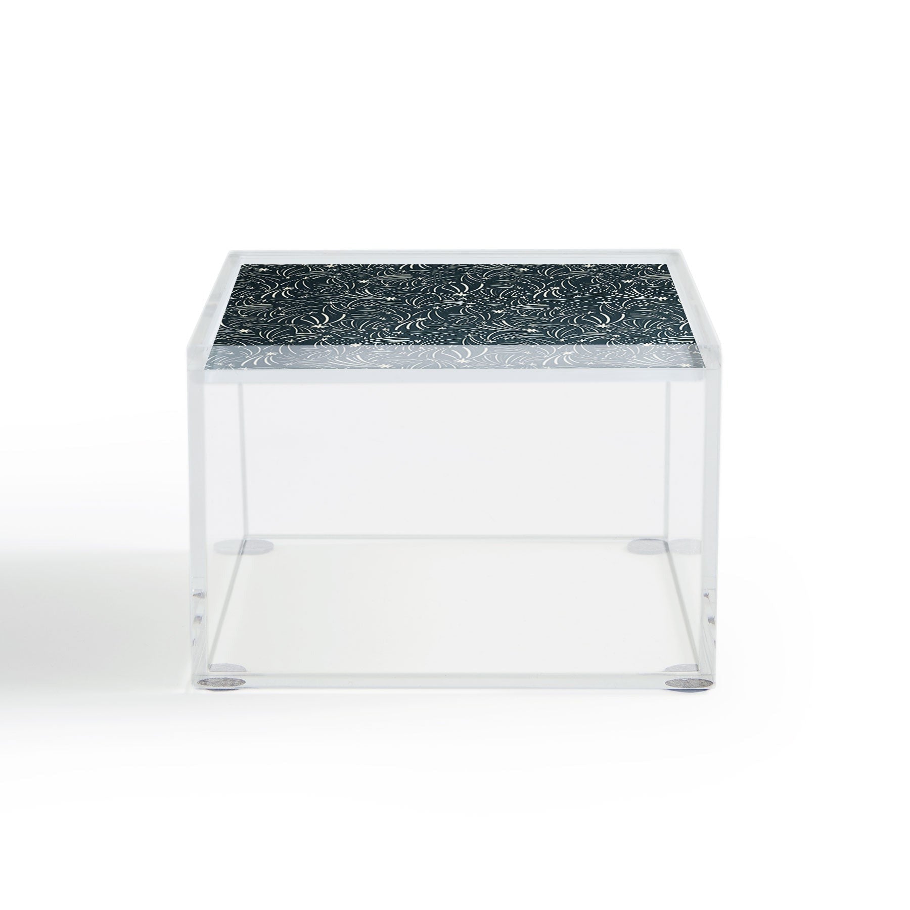 Little Om Pattern Shooting Stars blue Acrylic Box