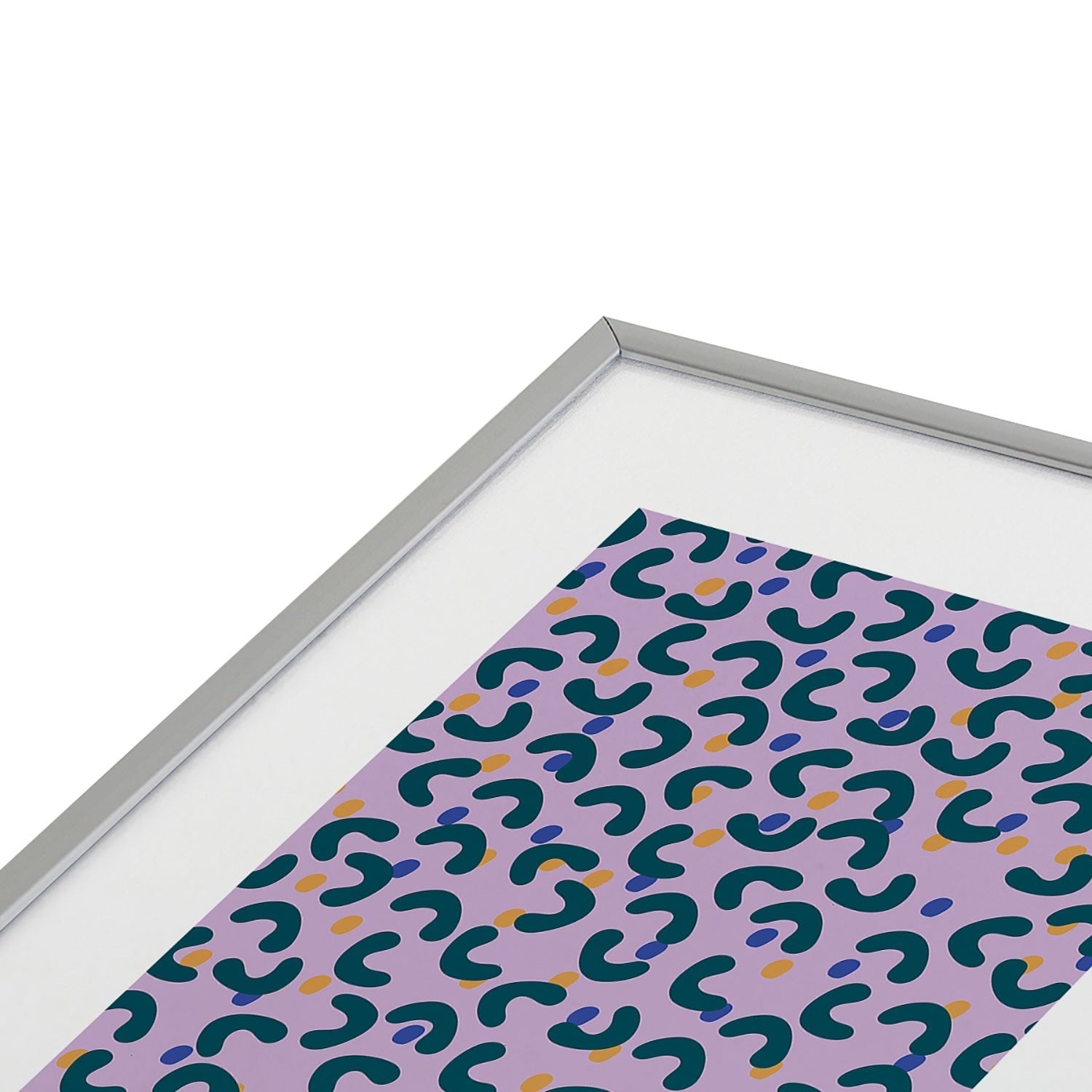 Camilla Foss Pebbles Mix Metal Framed Art Print