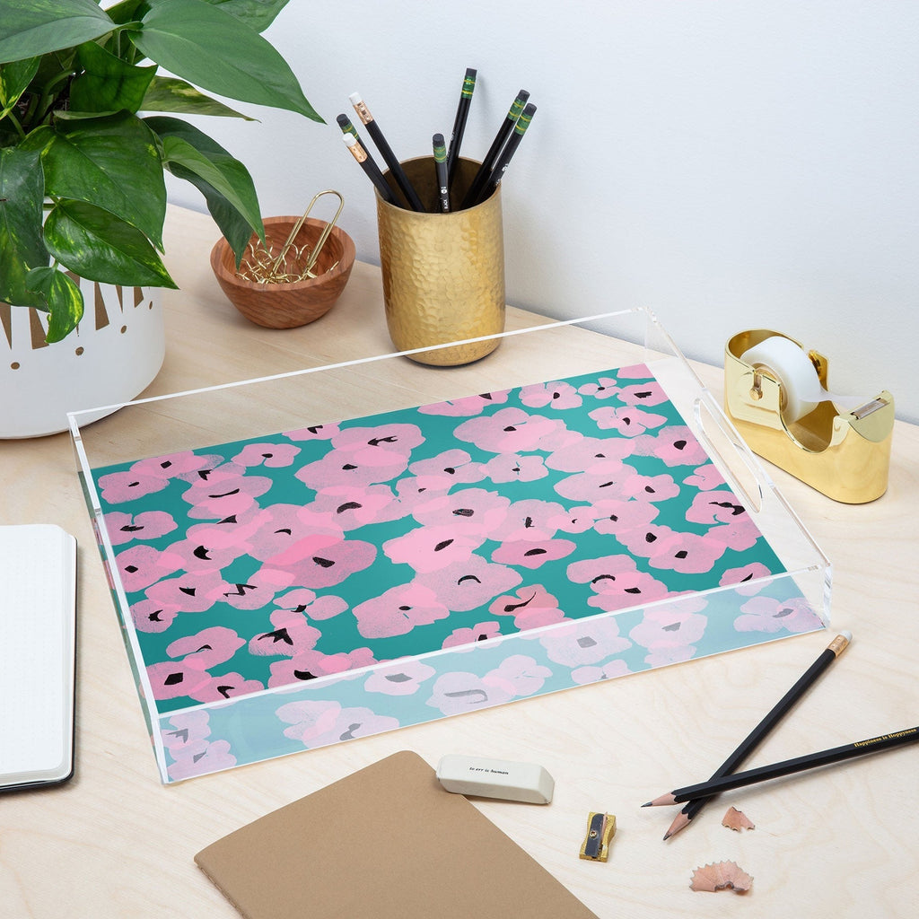 Garima Dhawan hydrangea 14 Acrylic Tray
