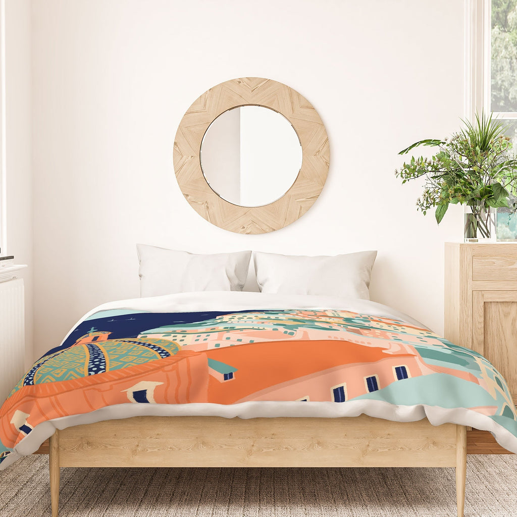 Valeria Frustaci Positano in Italy Duvet Cover