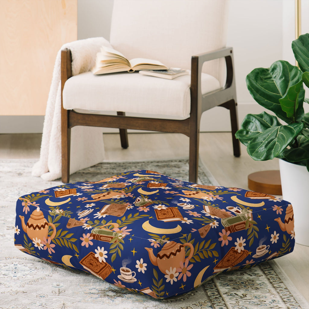 Avenie Moonlit Reading Nook II Floor Pillow Square