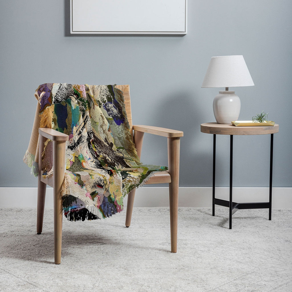 83 Oranges Echoes Beneath the Surface Throw Blanket