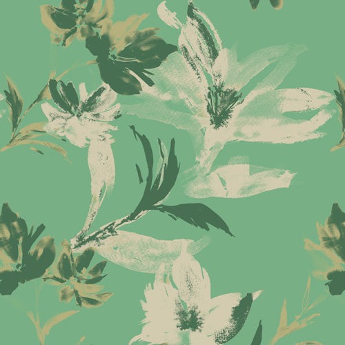 Gabriela Fuente Emma Green Shower Curtain