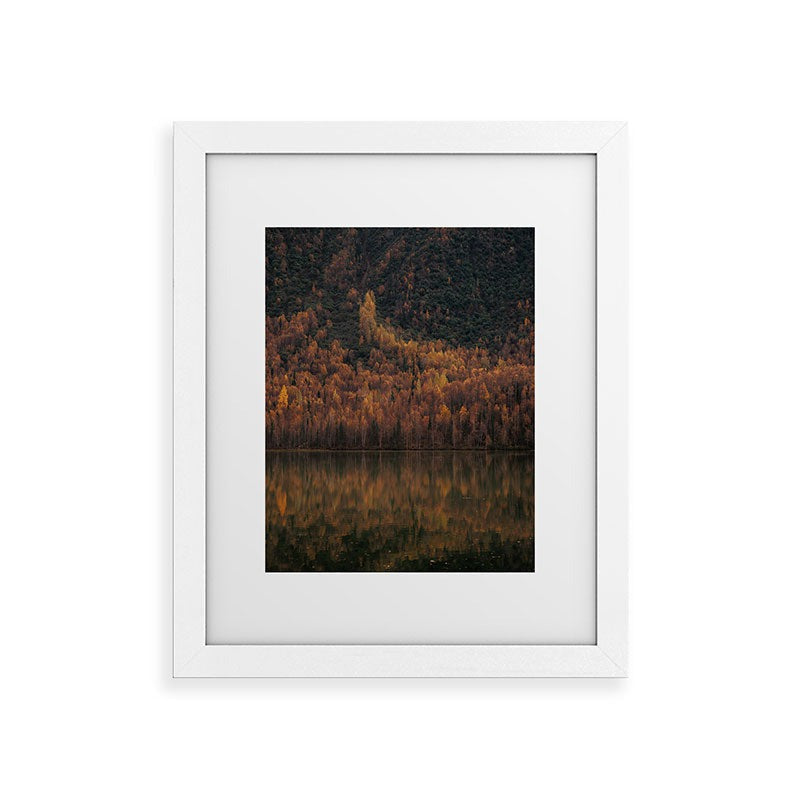 Hannah Kemp Fall Lake Framed Art Print