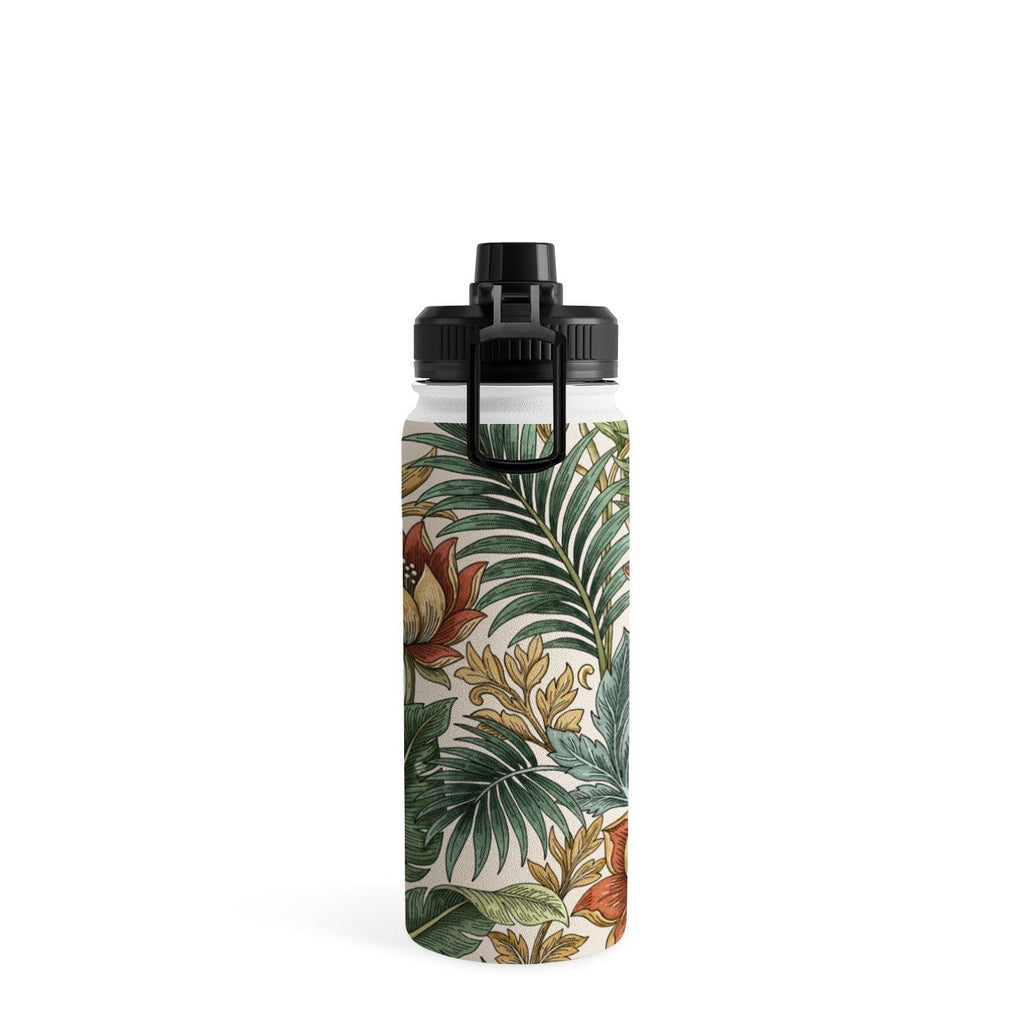 Marta Barragan Camarasa Retro Jungle Garden Water Bottle