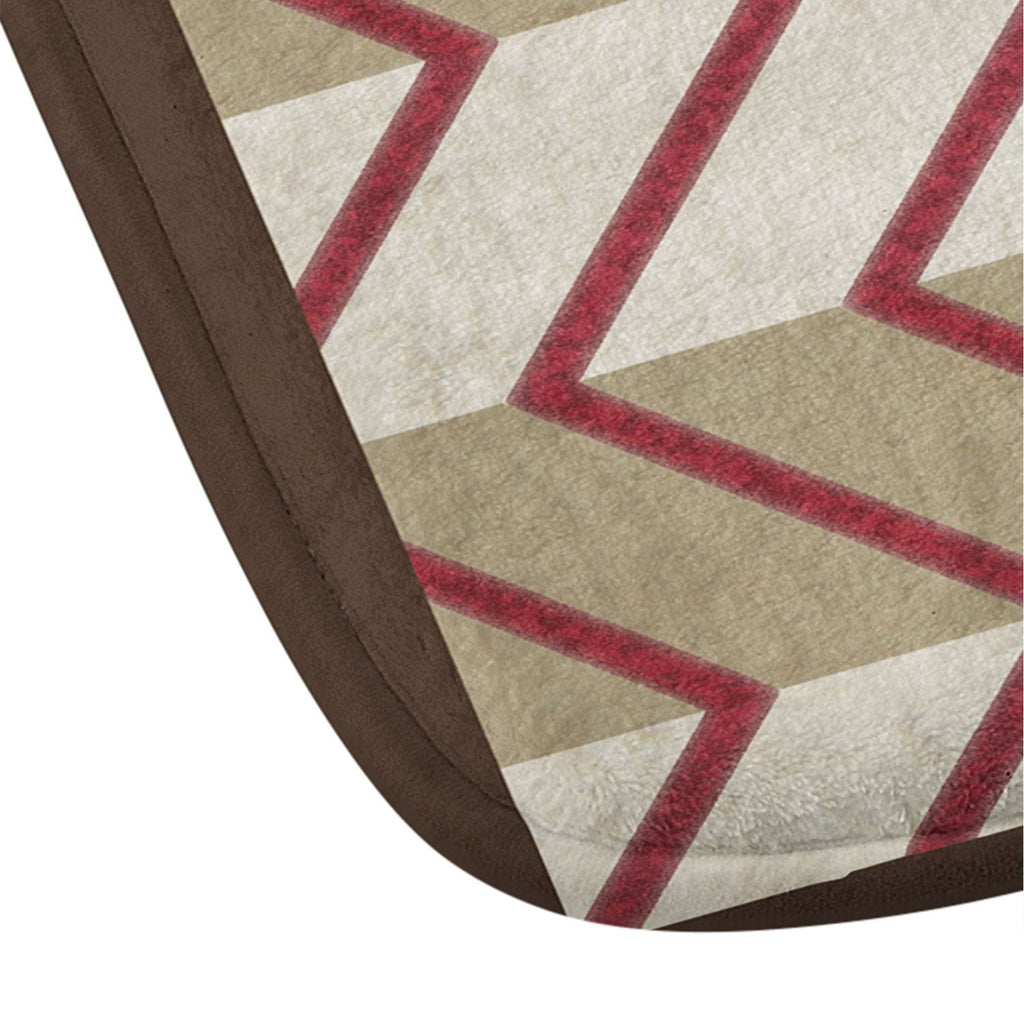 DENY Designs Flag Raisers Striped Square Memory Foam Bath Mat