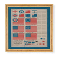DENY Designs Goff s Evolution of the American Flag Framed Wall Art