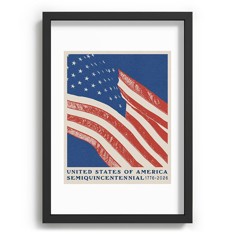 DENY Designs Stars n Stripes Semiquincentennial Recessed Framing Rectangle