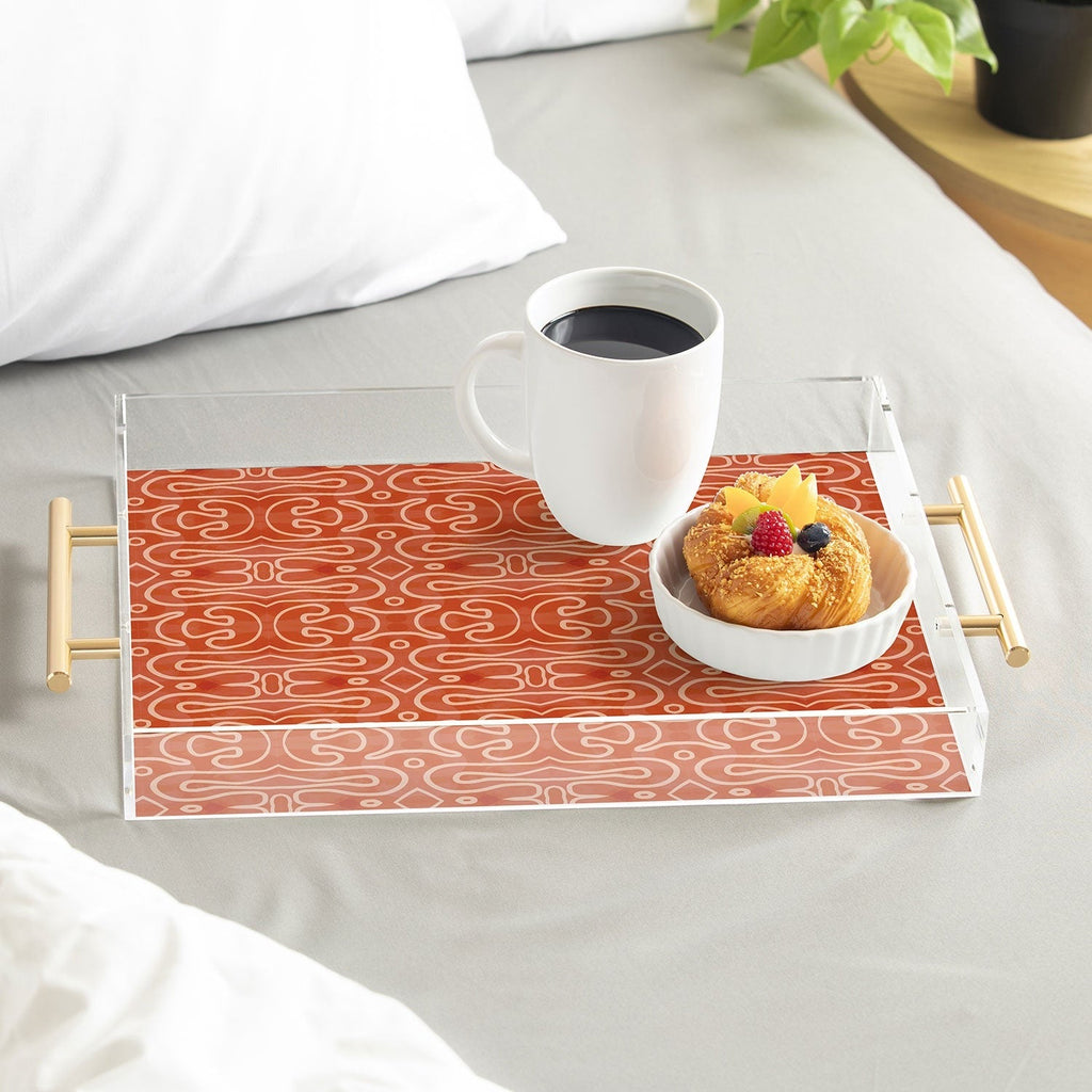 Mirimo Venexiana Burnt Orange Acrylic Tray