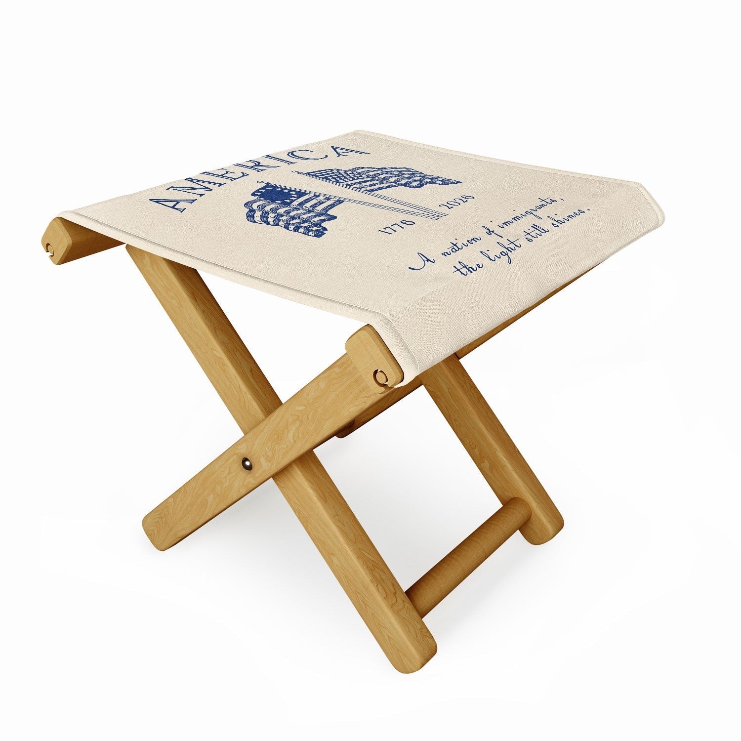 DENY Designs America250 Folding Stool