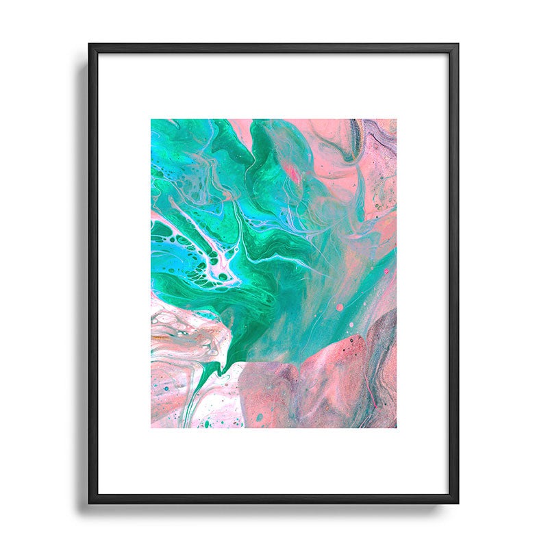 83 Oranges Another Worldly Metal Framed Art Print