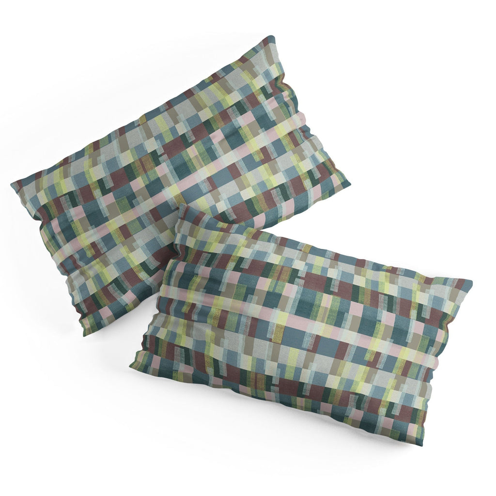 Marta Barragan Camarasa Dynamic Linear Blocks Pillow Shams