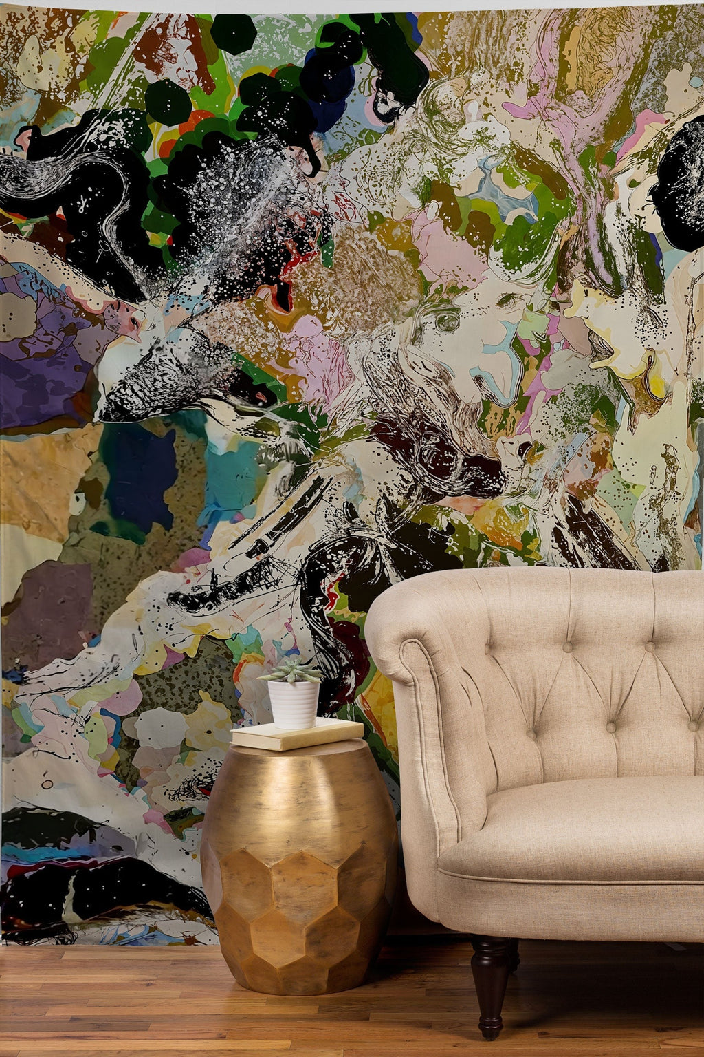 83 Oranges Echoes Beneath the Surface Tapestry