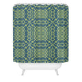 Marta Barragan Camarasa Nostalgic Grid Design Shower Curtain