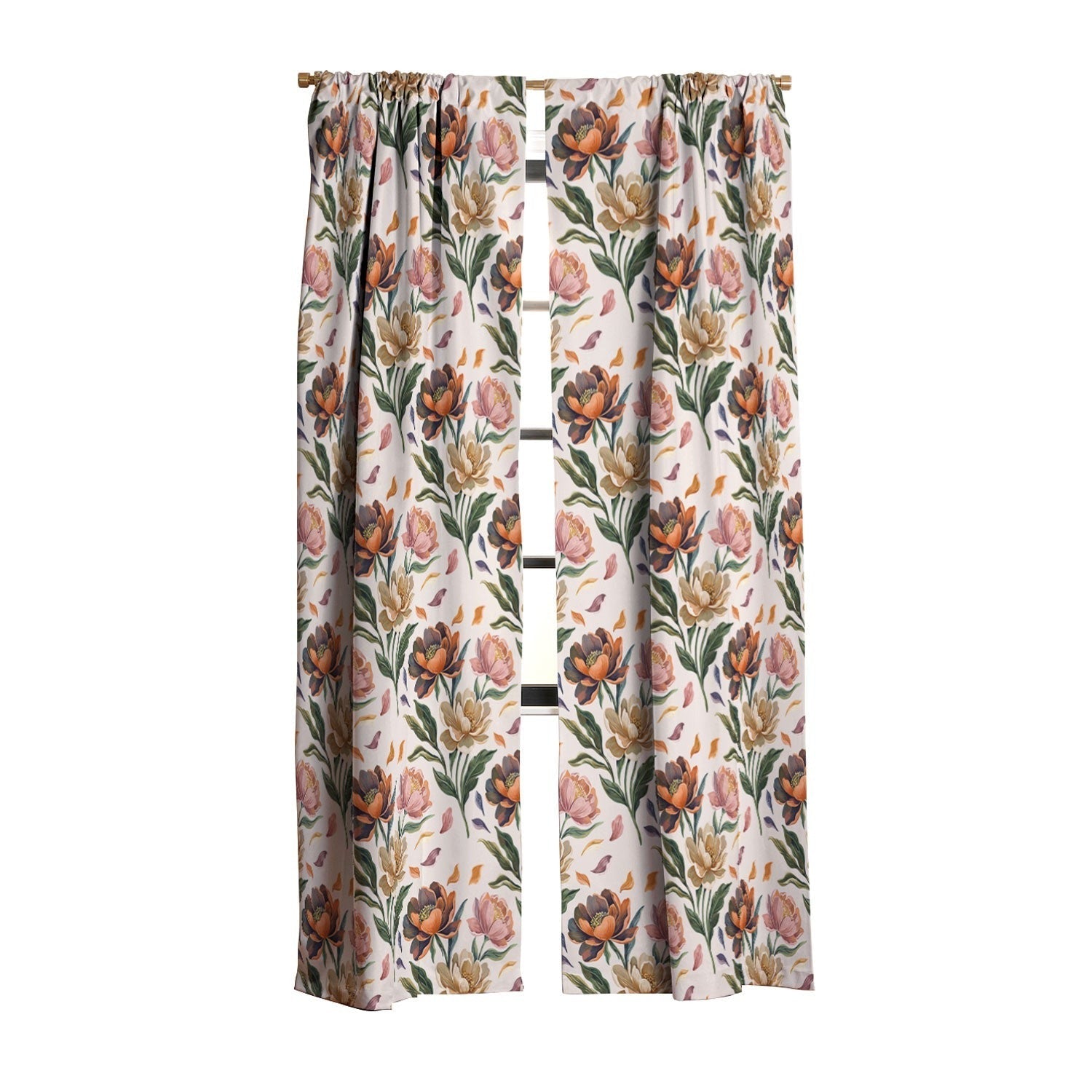 Marta Barragan Camarasa Hand Painted Peony Florals Blackout Non Repeat