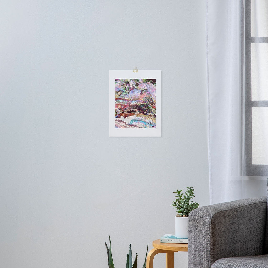 83 Oranges Sequin Haze Art Print