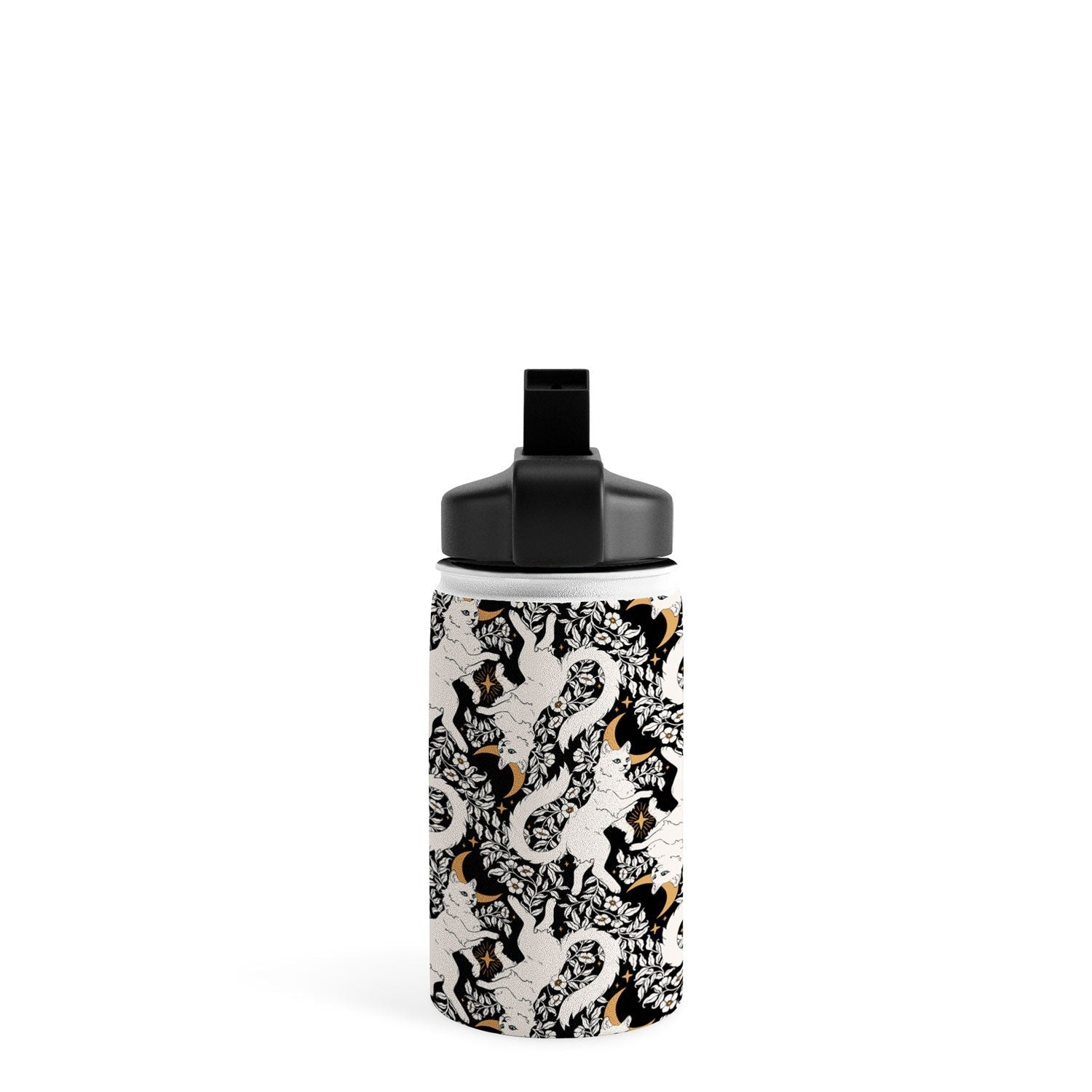 Avenie Celestial Cats Gold Water Bottle