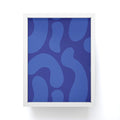 Camilla Foss Blue Pebble Framed Mini Art Print